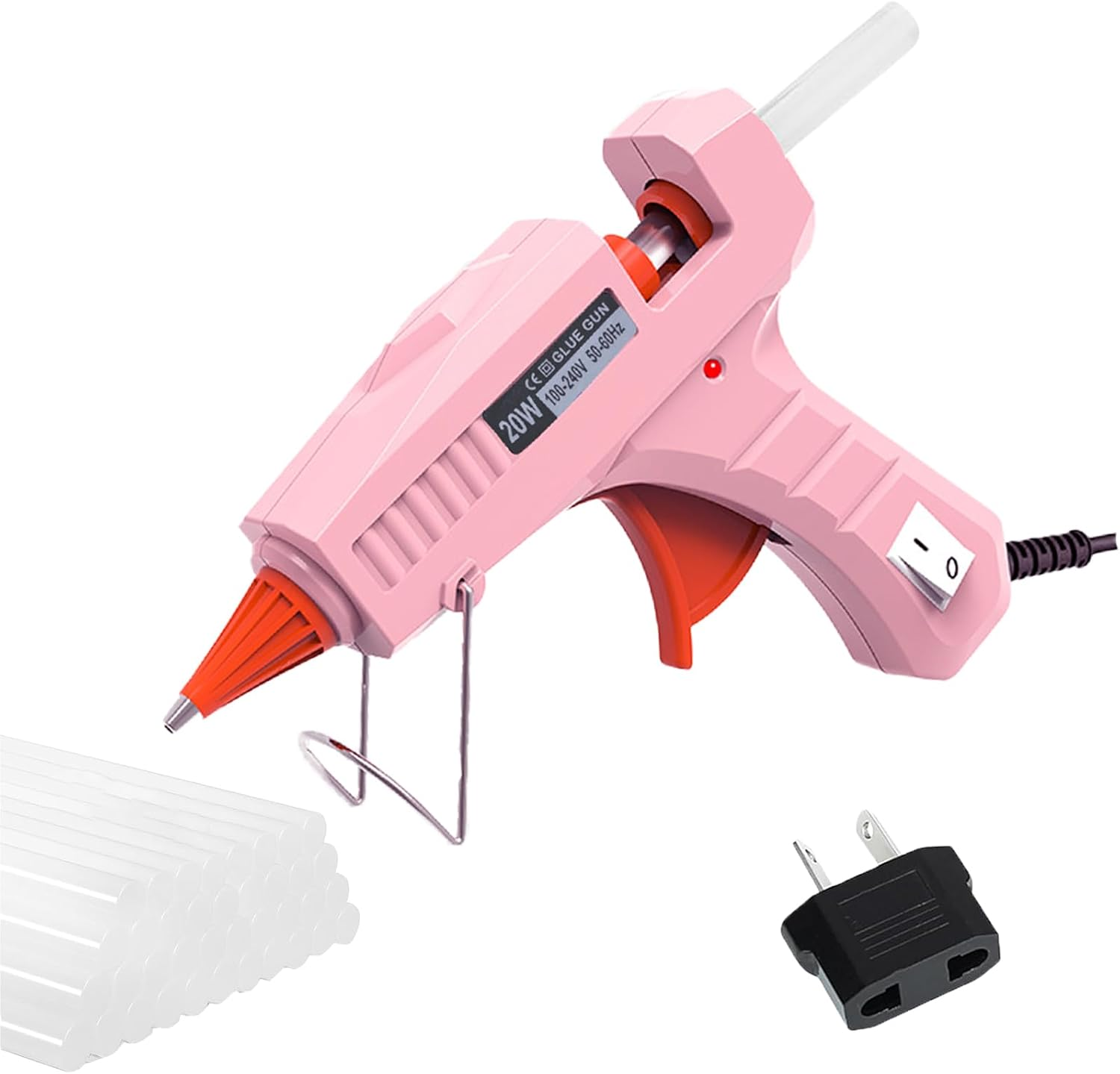 Hot Glue Gun Kit with 40 Glue Sticks(150Mm X 7Mm), 20W Fast Preheating Mini Hot Melt, High Temp for School Crafts DIY Arts and Quick Home Repairs, Black