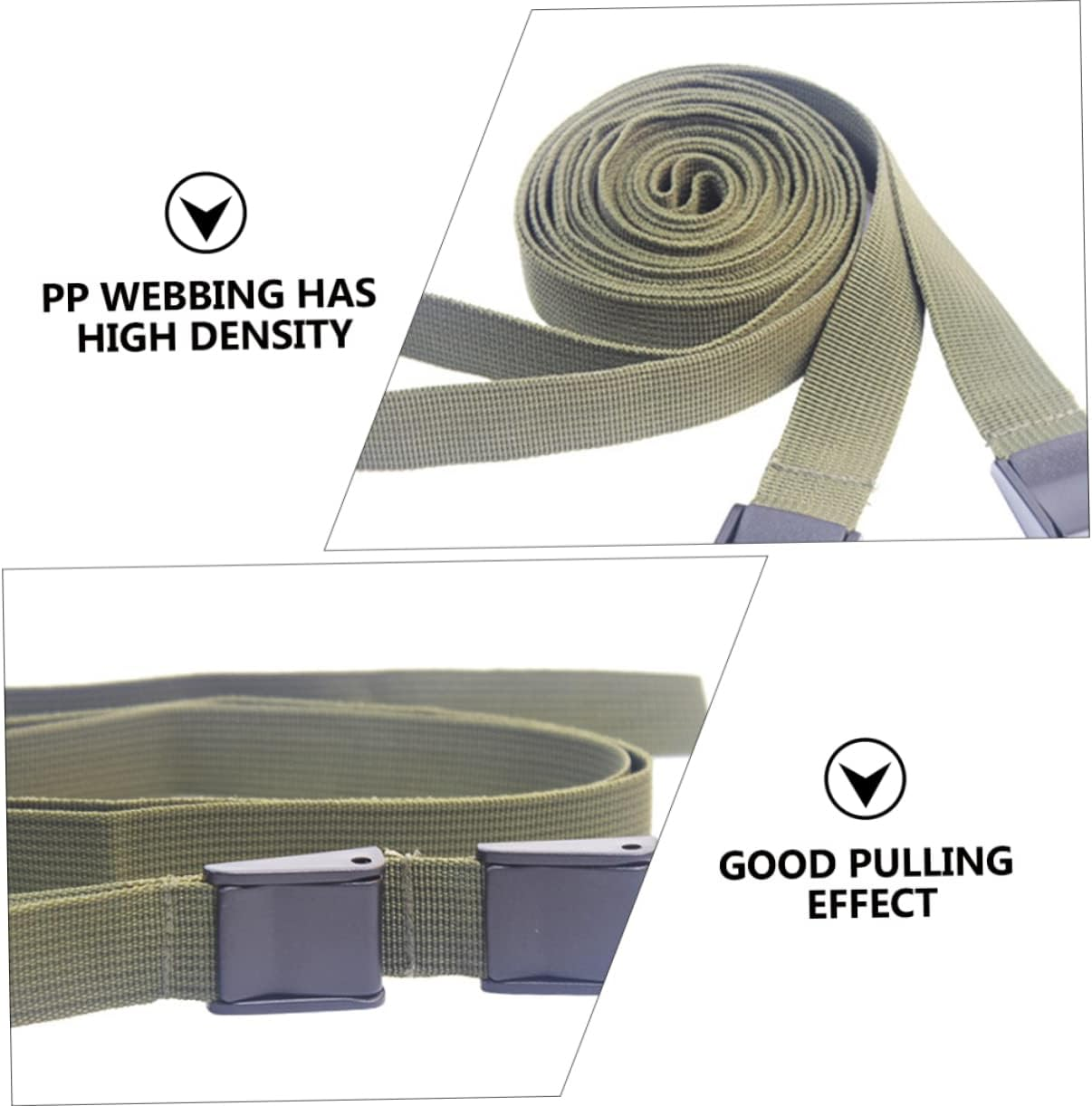 DINHEAROM 3Pcs Camping Lashing Straps Ratchet Buckle Cargo Straps Luggage Tie down Belt Fastening