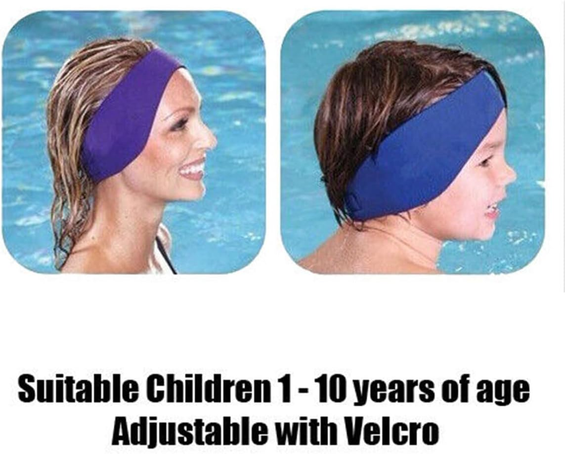 AIMALL Neoprene Swimming Headband, Adjustable Waterproof Ear Protection for Children and Adults, Diving and Swimming Ear Band, Soft and Comfortable Fit image number 2