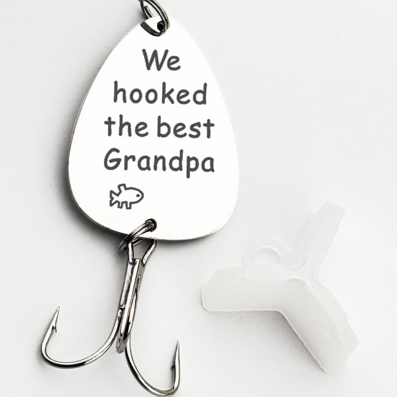 Grandpa Papa Christmas Birthday Gifts for Men Grandfather Fishing Stuff Lures for Papa Pawpaw Retirement Gift Ideas image number 4