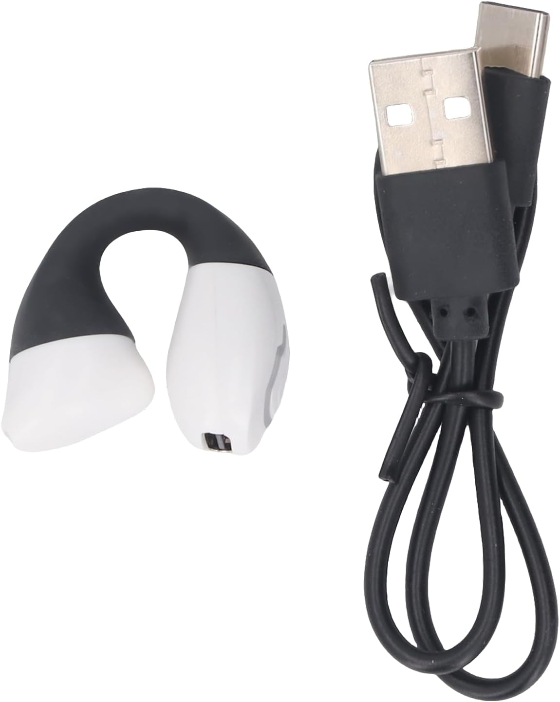 ASHATA Bluetooth Single Ear Deep Bass Sound Clip on Earbuds, Open Ear Earbuds Lightweight Comfort Clip Wireless Earbuds, Bluetooth Headphones Sport Headphones for Workouts, Running (Skin Color)