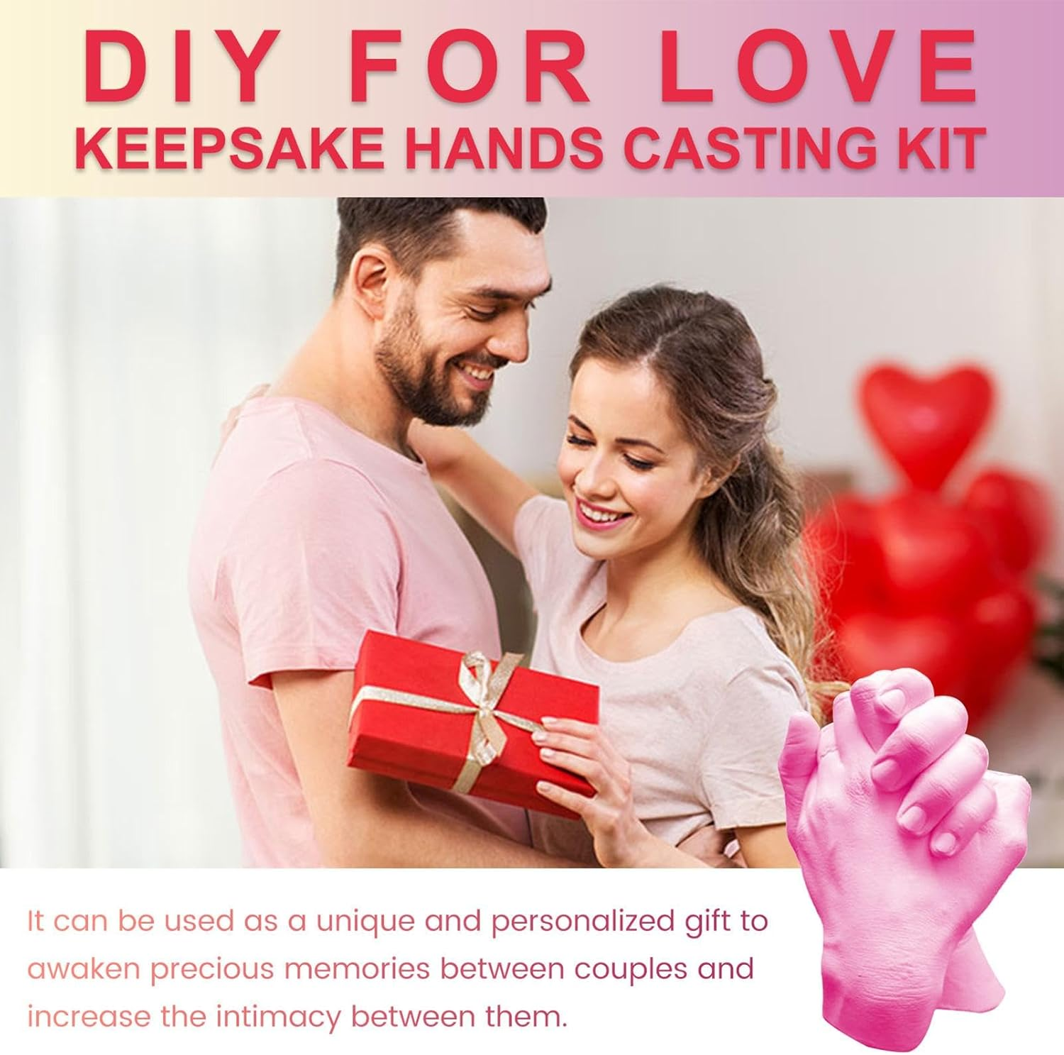Family Hands Casting Kit | Valentine'S Day Hand Casting Powder - Valentine'S Day Hand Model Crafts Plaster Hand Mold Casting Supplies for Friends