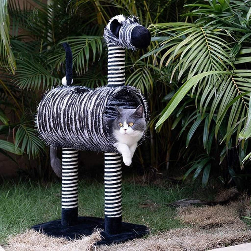 Wear-Resistant Cat Tower Scratching Post Cat Tree Four Seasons Universal Cat Condo Climbing Frame