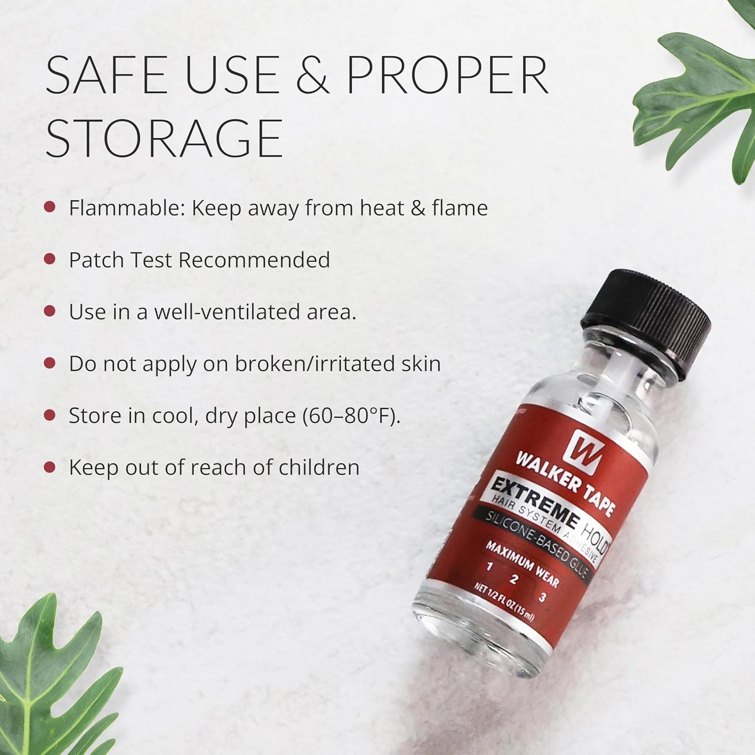 Walker Tape - Extreme Hold | Silicone Based Adhesive Glue | Wigs, Toupees, Hair Extensions | 15Ml (0.5 Fl Oz) image number 3