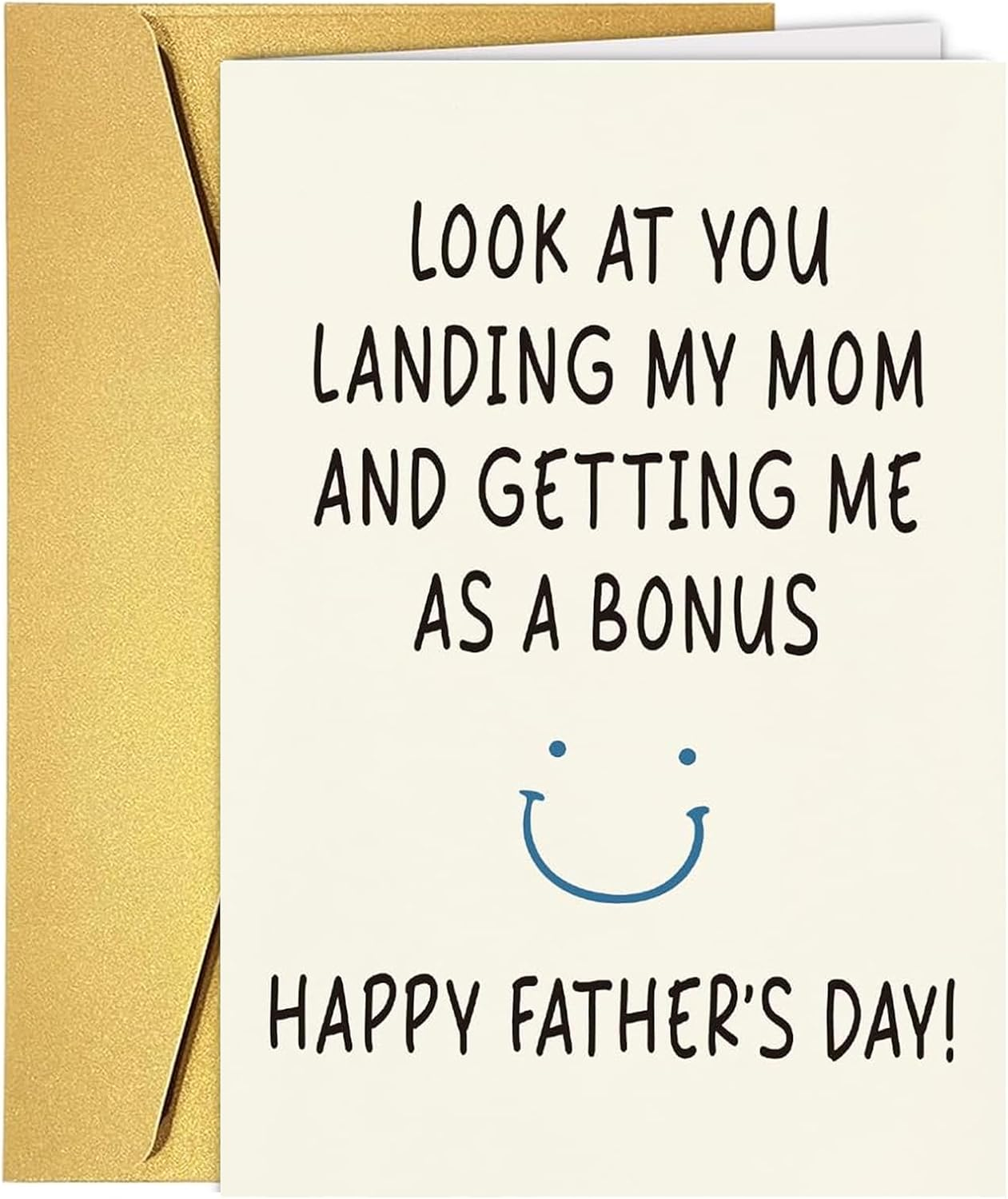 Funny Father&rsquo;S Day Card & Gifts from Daughter or Son "Look at You Landing My Mom" Bonus Kid Design Father&rsquo;S Day Gift Father'S Day Decorations image number 3