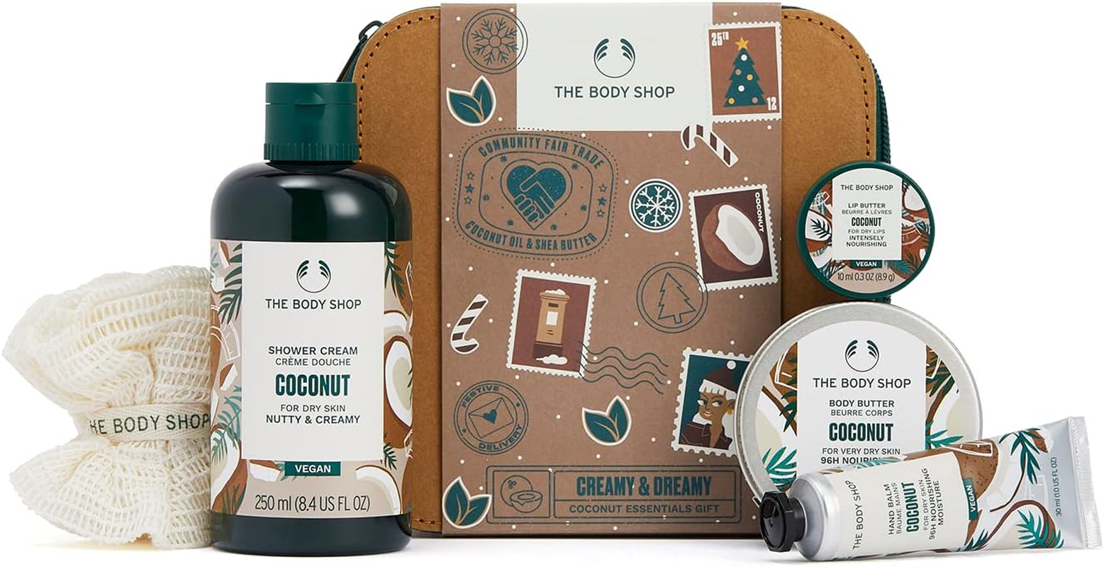 The Body Shop Creamy & Dreamy Coconut Essentials Gift Set &ndash; Hydrating & Rejuvenating Skincare for Very Dry Skin &ndash; Vegan &ndash; 5 Items image number 1