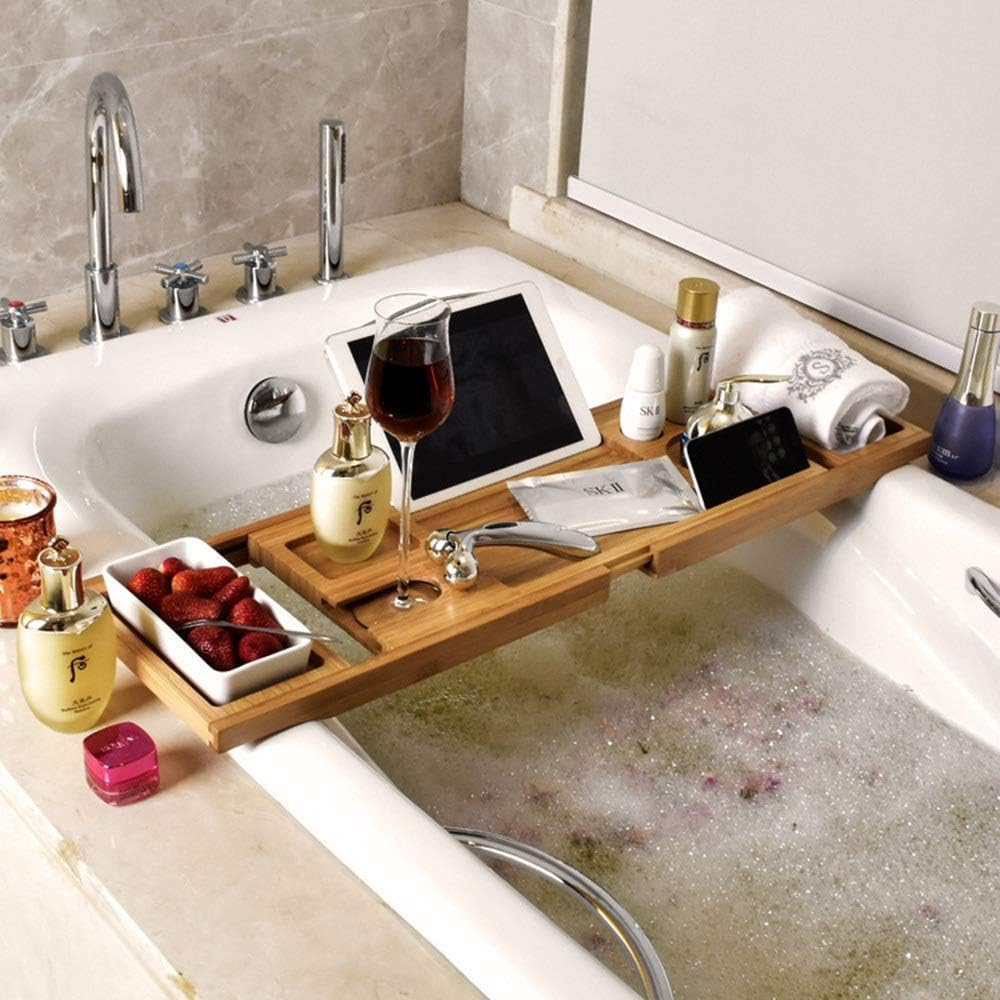 Tokyia Hot Tub Tray Room Tray with Extension Tablet Sides Built in Book Holder Tray Mobile and Integrated Cup Holder and Other Accessories in The image number 2