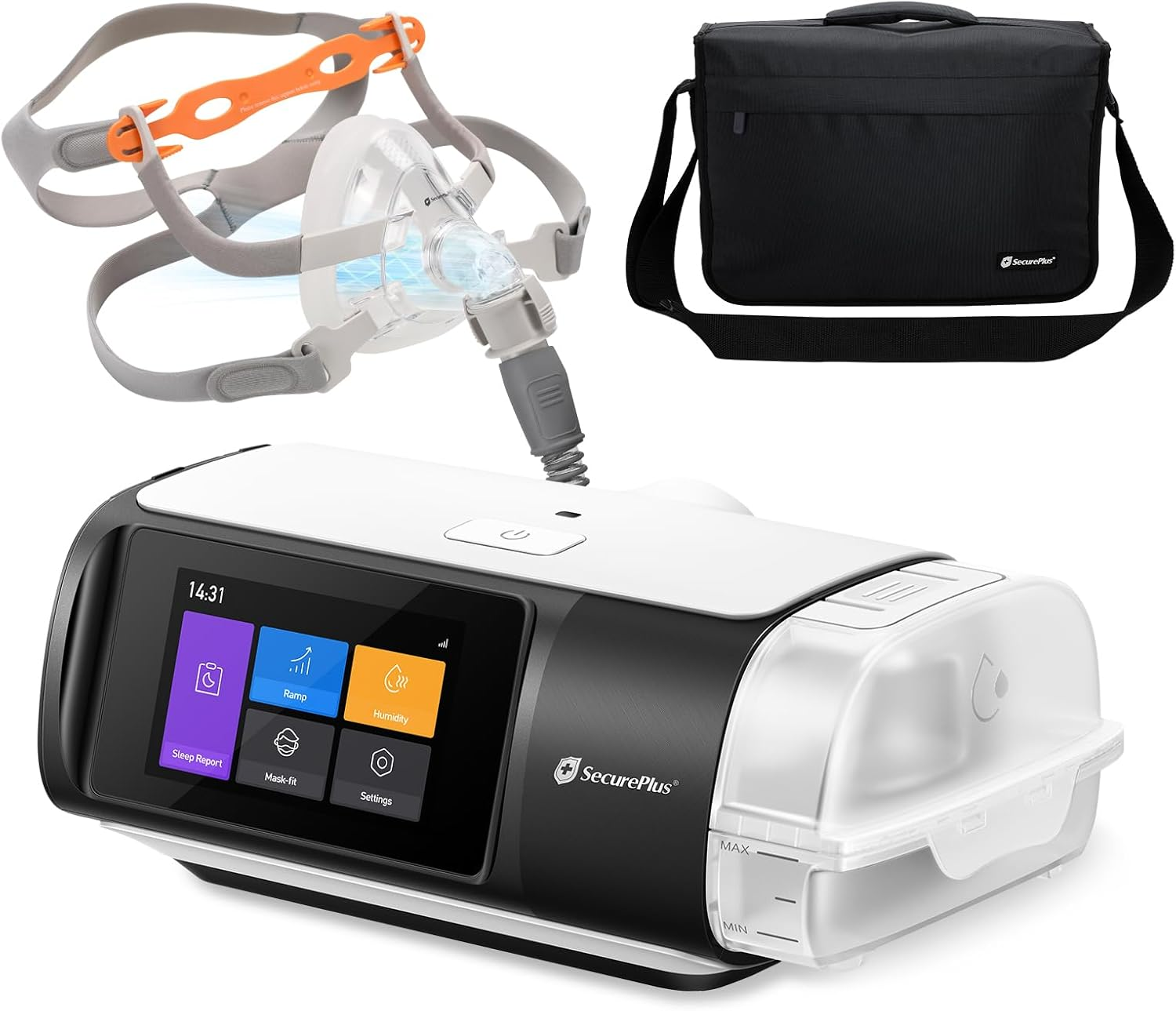 CPAP Machine 3.0 Auto, Full Face Mask Set, Heated Tubing, Set Bag,S, M, L Discount Options (S) image number 3
