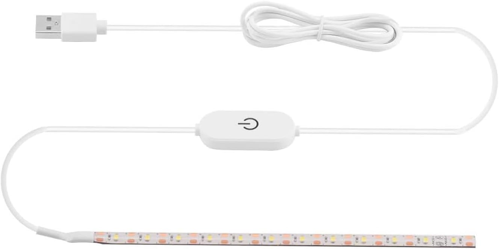 Tooloflife TF USB Sewing Machine Light - 5V 3.6W Super Bright 30Cm LED Strip with Touch Dimmer, IP55 Waterproof - for Cabinet, TV Background, Fits All Machines image number 1