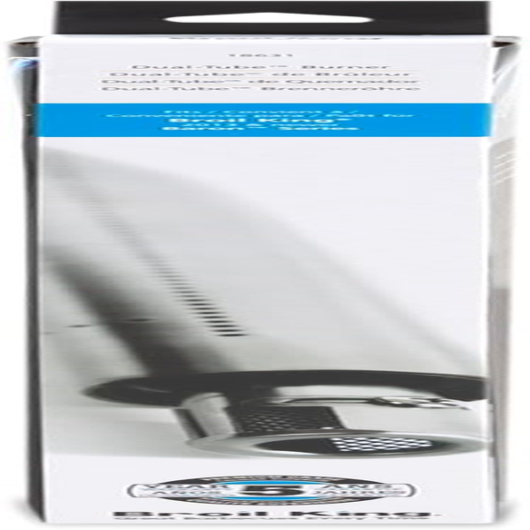 Broil King 18631 Tube Baron Burner, Measures 15.77-Inches Long, Chrome