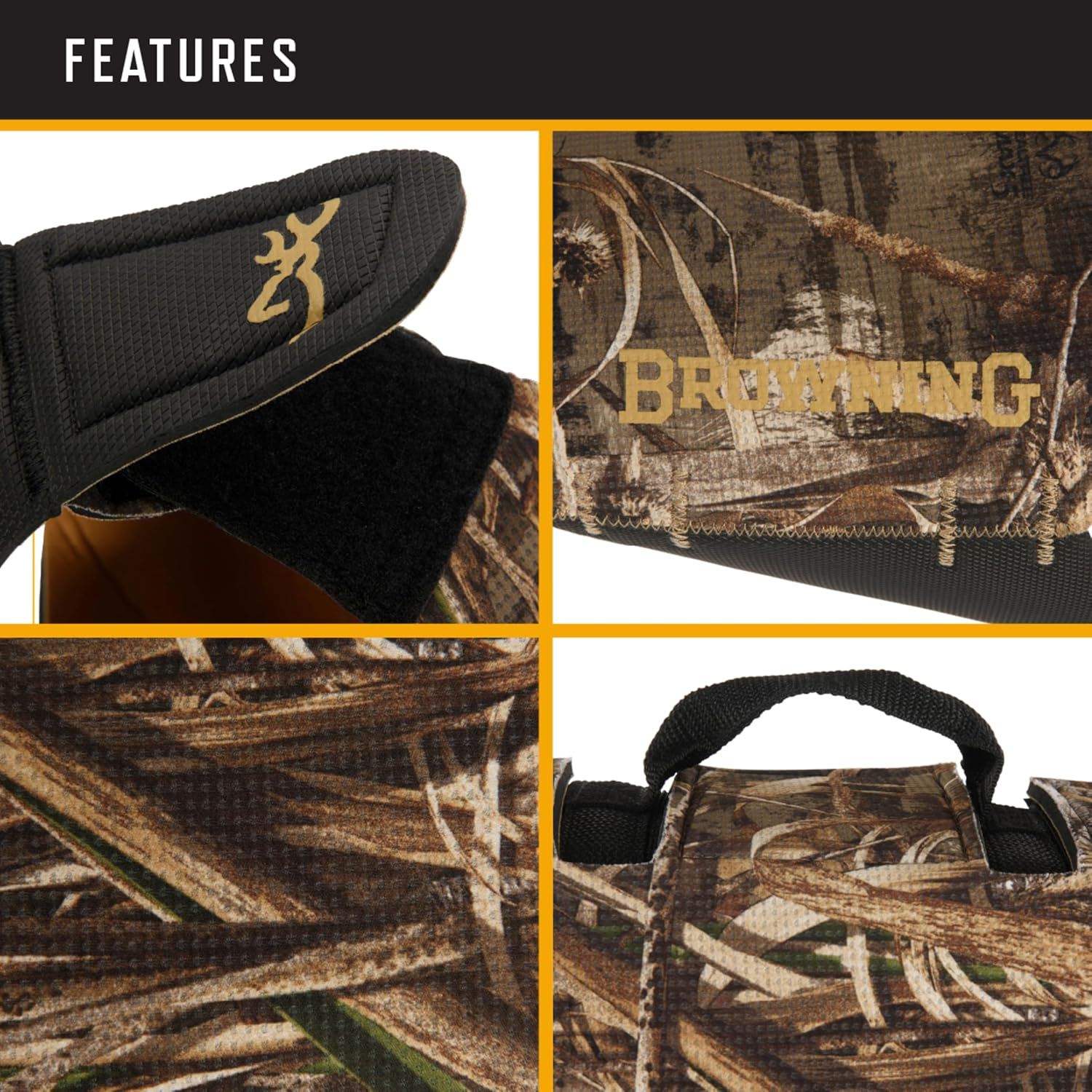 Browning Camo Neoprene Dog Vests, Full Coverage Hunting Dog Vest with Flexible Chest Plate, Realtree MAX-5 (5Mm), Orange image number 3