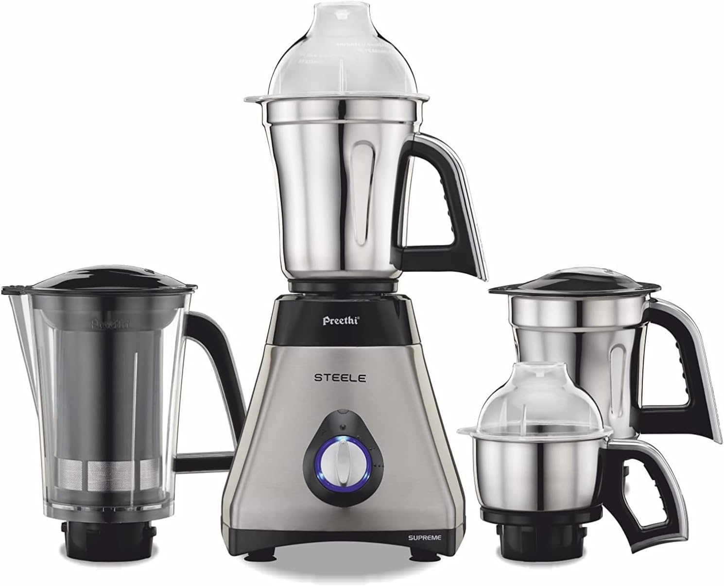 Mask Express Australia Preethi Brand Steele Supreme 750W Mixer Grinder - Sydney Stock image number 3