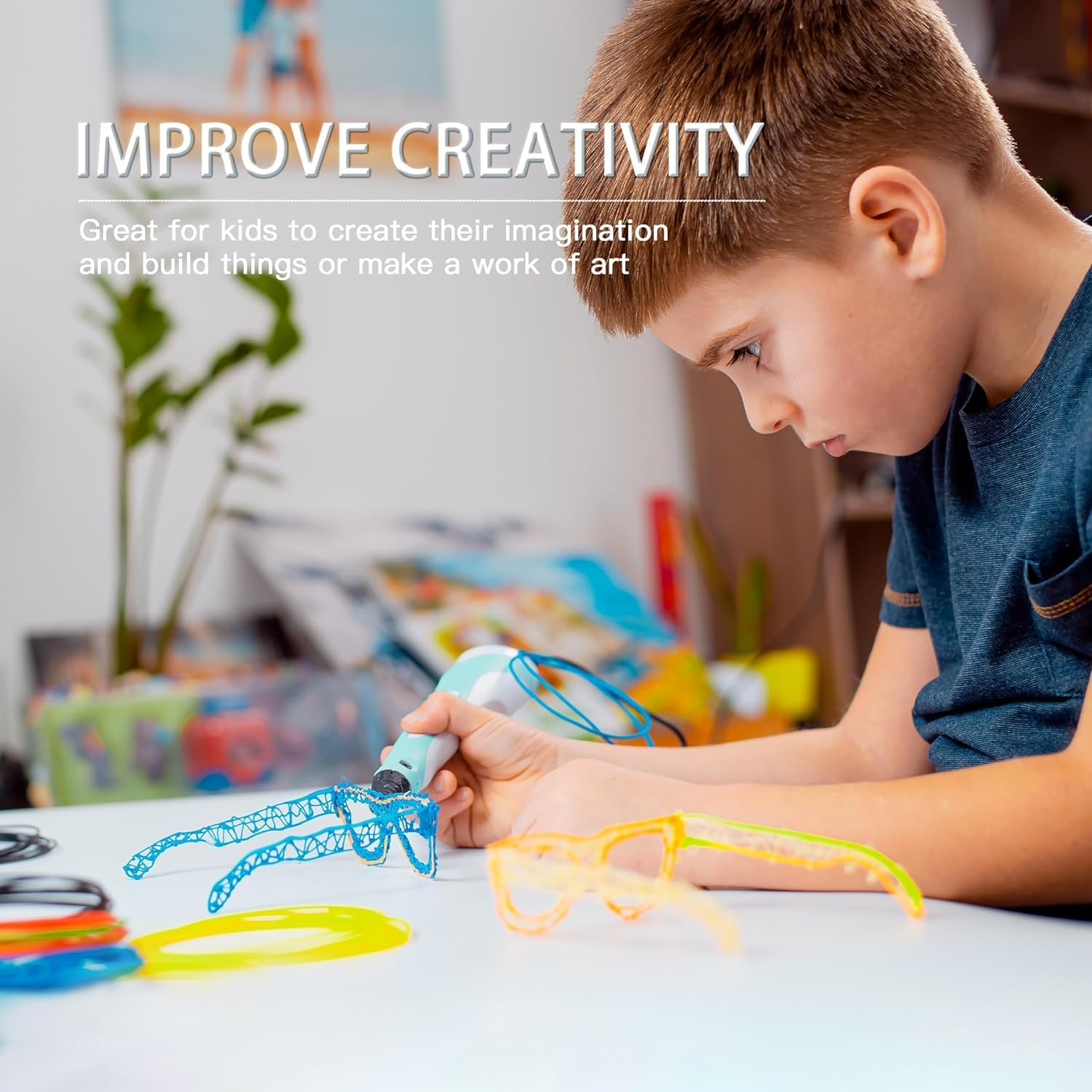 3D Pen Filament Pen Refill in 20 Colors, 1.75Mm Pla-Compatible SCRIB3D MYNT3D 3D Pen, Print Pen Filament Plastic for Doodlers to Create Crafts, Gel Clay Materials