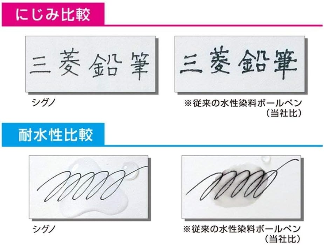 Signo - Uni Gel Ink Pen - UM-151-0.38 Mm - Black - 3 Pcs image number 6