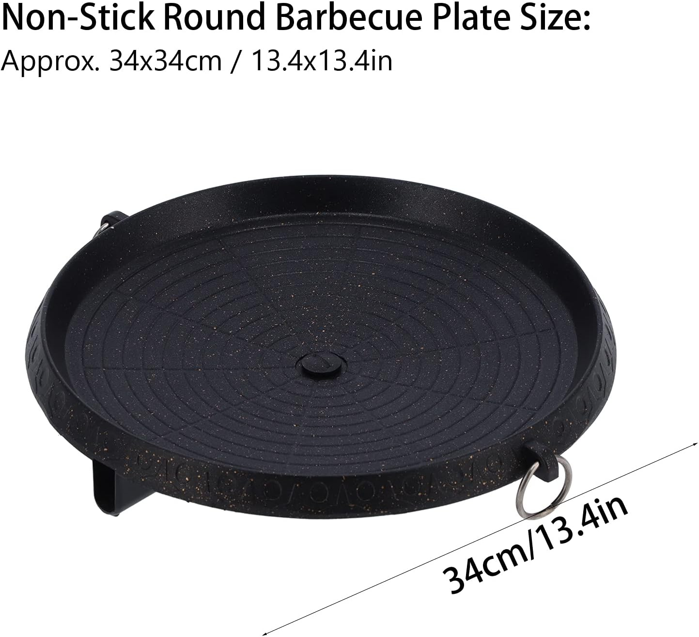 Stovetop Barbecue Grill, Non-Stick Portable Korean Style Double‑Layer Thick Multi‑Function BBQ Grill Pan with Inclined Design, Practical Barbecue Grill Plate for Indoor Outdoor Restaurant(Round A) image number 6