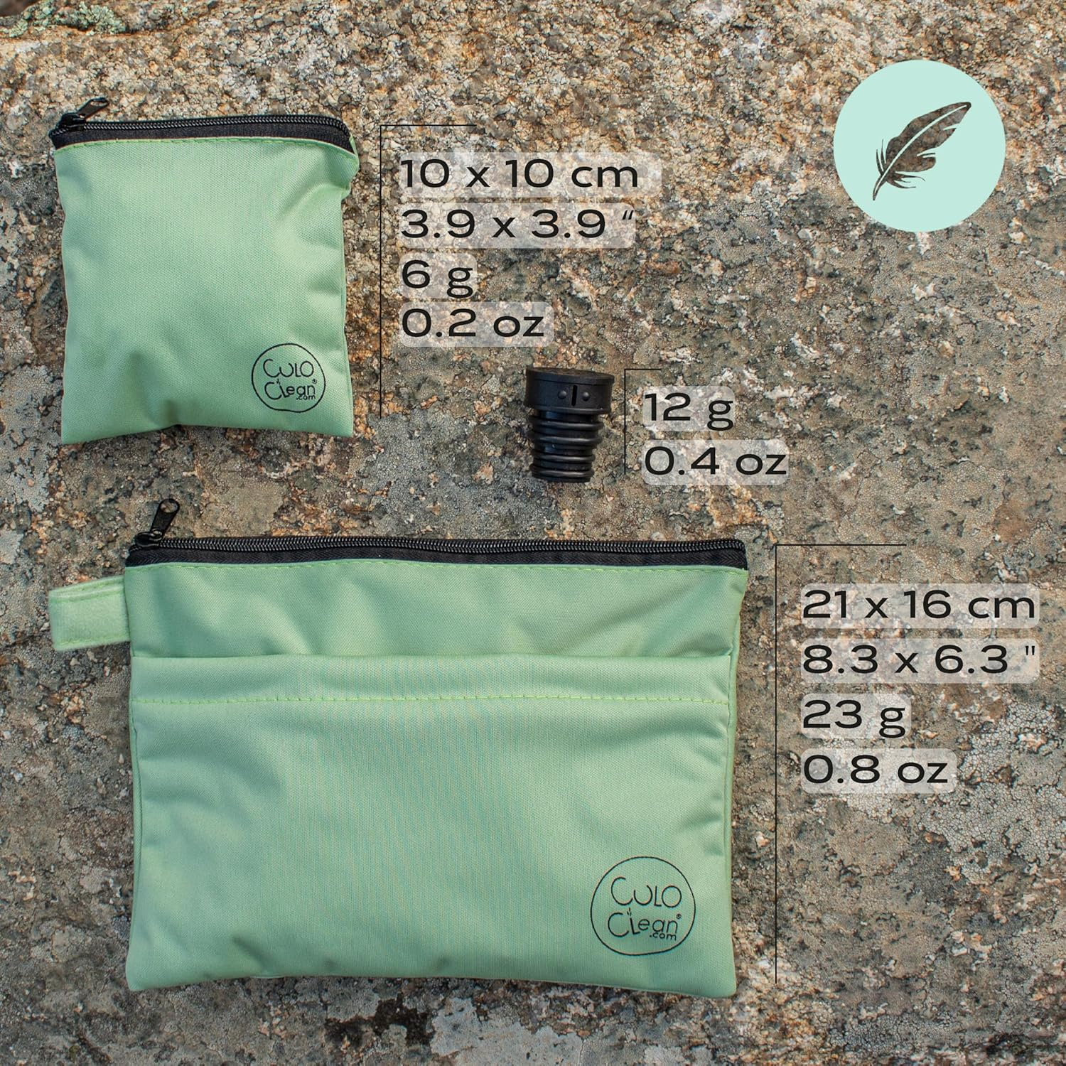 Culoclean Hygiene Bag for Hiking + Portable Travel Bidet. Personal Hygiene Kit for Hikers, Leave No Trace (LNT) While Hiking in the Countryside. image number 5