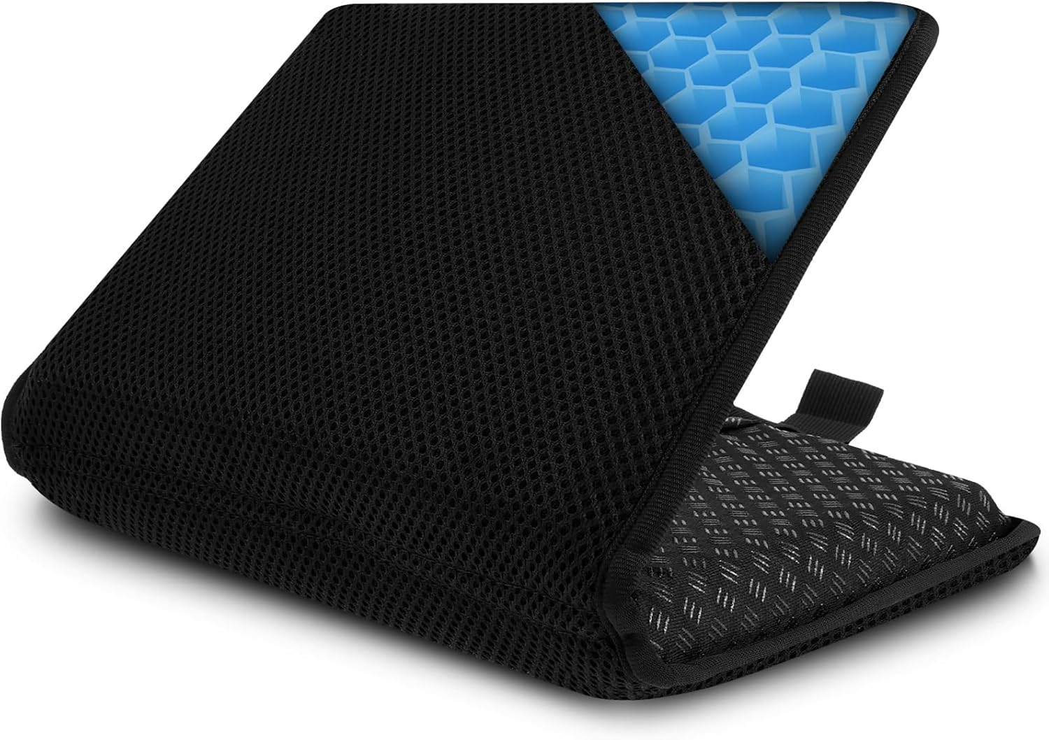 Foldable Gel Seat Cushion for Long Sitting Light Portable Seat Cushion Gel with Breathable Honeycomb Design Thick Gelseat Cushions Portable for Office Chair Car Stadium Airplane Travel (1Pc)