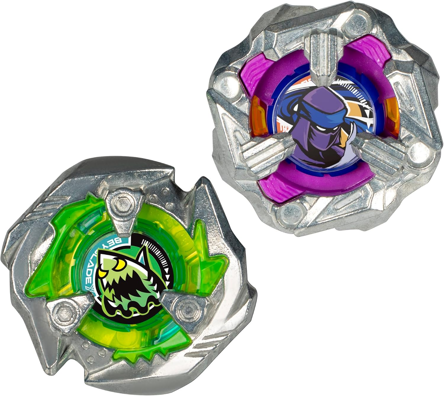 BEYBLADE X Knife Shinobi 4-80HN and Keel Shark 3-80F Dual Pack Set with 2 Right-Spinning Tops; Battling Top Toys for 8 Year Old Boys and Girls image number 1