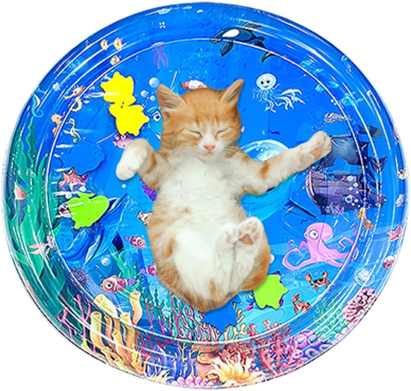 Cat Water Sensory Mat | Pet Water Cooling Mat - Thickened Sensor Water Playmat, Water Sensory Playmat for Pet, Water Sensor Mat for Cats, Dogs