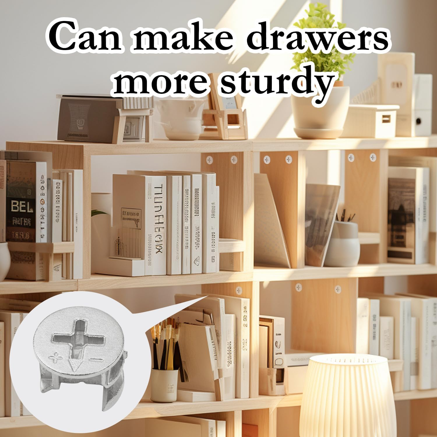 10PCS Durable Cam Lock Set for Drawers & Wardrobes &ndash; Anti-Corrosion, Secure Furniture Connector image number 4