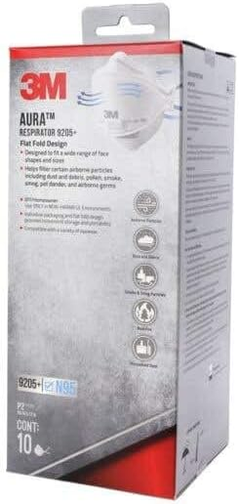 3M Aura P2 DIY Respirator Mask 10-Pieces Set