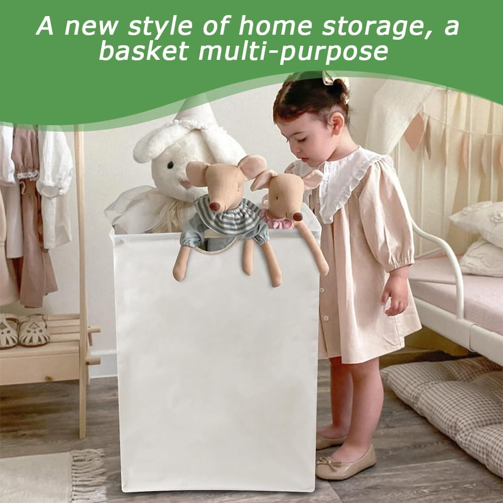 MOTRAIN Laundry Basket, 36L Foldable Laundry Hamper Bathroom Storage with Handle, Laundry Basket for Bedroom, Bathroom, Dorm, Laundry Room image number 5