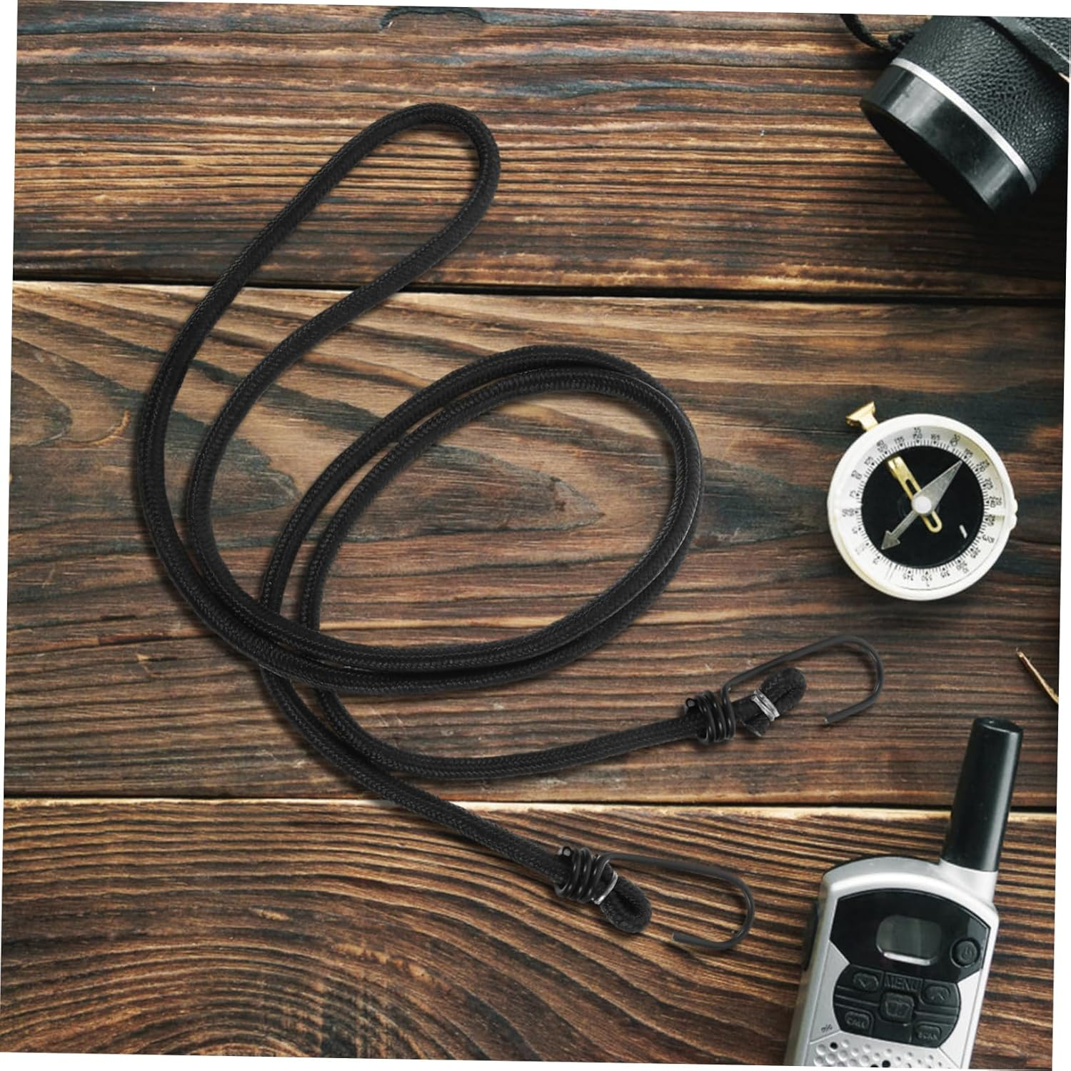 Ifundom Elastic Bicycle Luggage Rope with Hooks Heavy Duty Bungee Cord Adjustable Elastic Strap for Mountain and Fixed Gear Bikes Secure Cargo for Camping and Travel image number 3