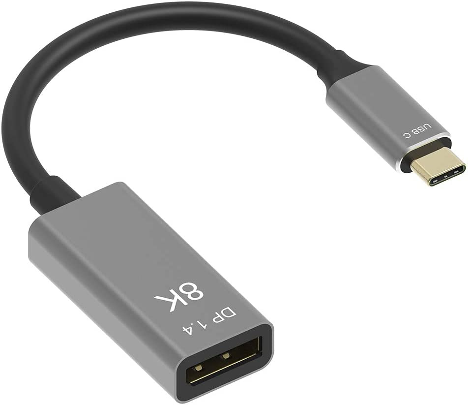 YIWENTEC USB C to Displayport 1.4 8K Cable 8K@60Hz 4K@144Hz Male to Female Converter Thunderbolt 3 to Displayport Adapter (8K) image number 5