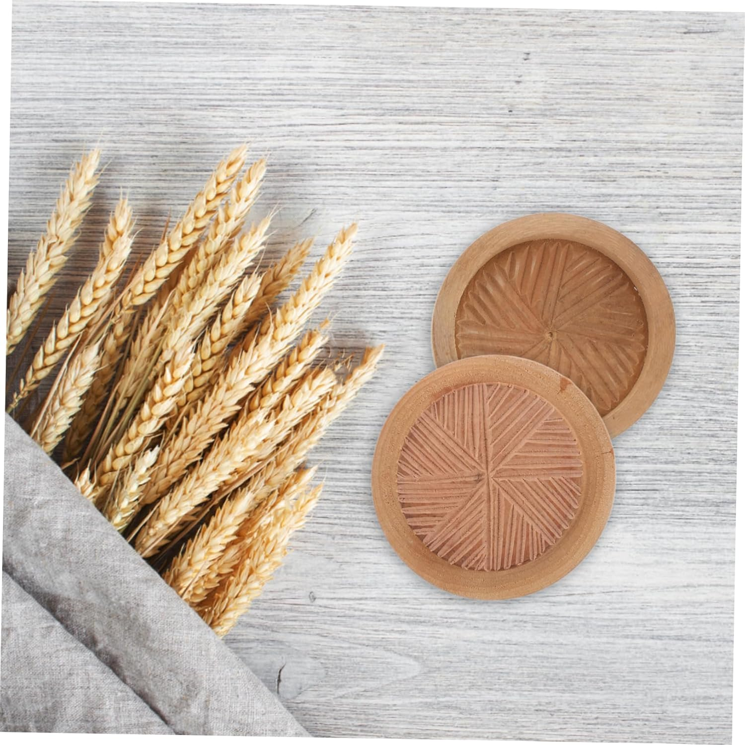 MUCKLILY Shelling Machine for Grain Grinder Kitchen Manual Wooden Mill Grinder Peeling Tray for Seasoning for Home Use and Farm Tools image number 6