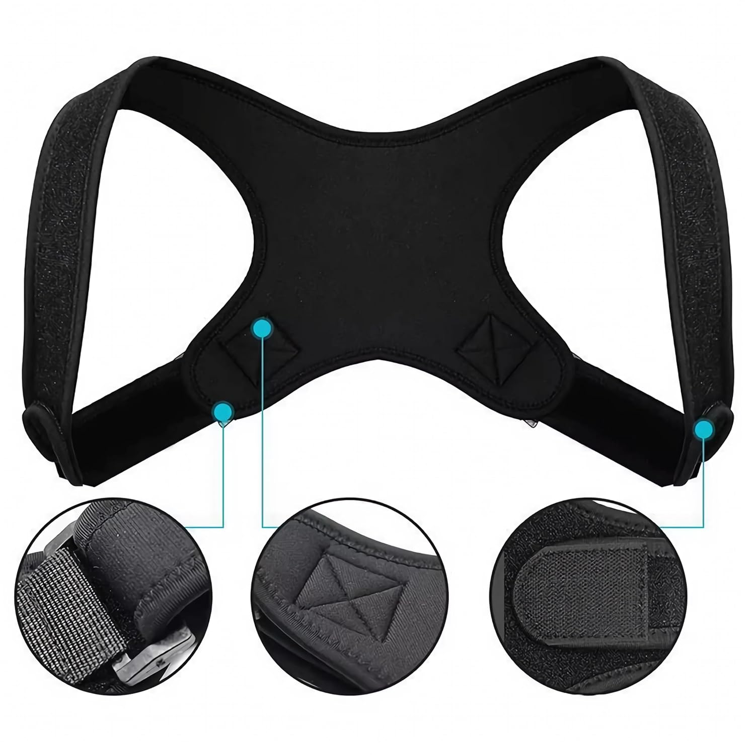 Posture Correctors for Men and Women, Adjustable Breathable Back Correctors for Improving Posture and Relieving Pain in the Neck and Shoulders image number 3