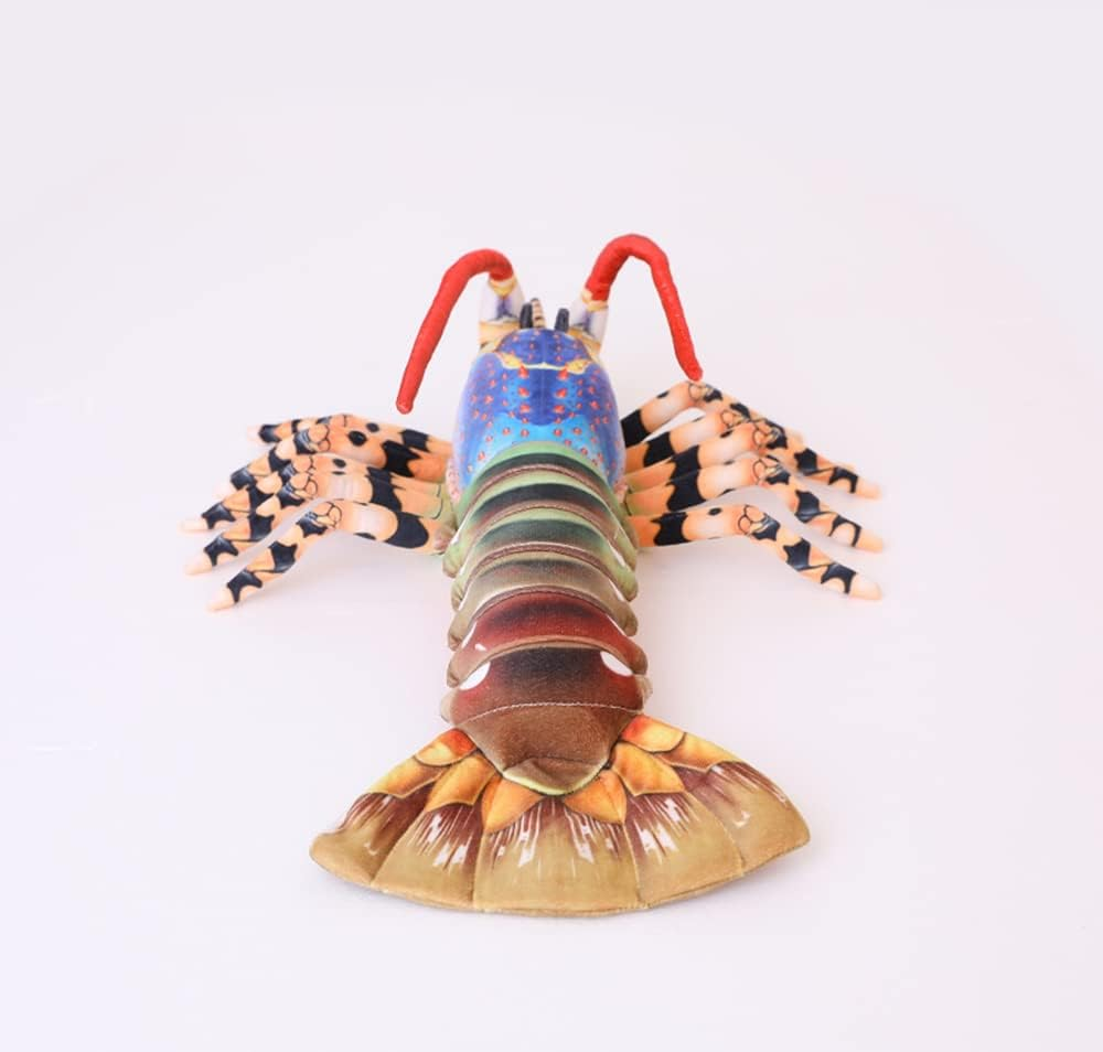 Gracesdawn Plush Lobster Stuffed Animals, Australian Lobster Doll, Pillow, Plush Toys, Healing Animal Image That Fills People with Courage and Appetite (33.5 Inch Long Blue) image number 4