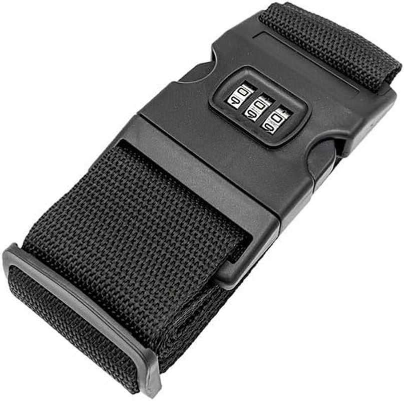 AIMALL Luggage Strap Code Password Travel Suitcase Secure Lock Safe Nylon Packing Belt, Adjustable Nylon Packing Belt, Durable Suitcase Security