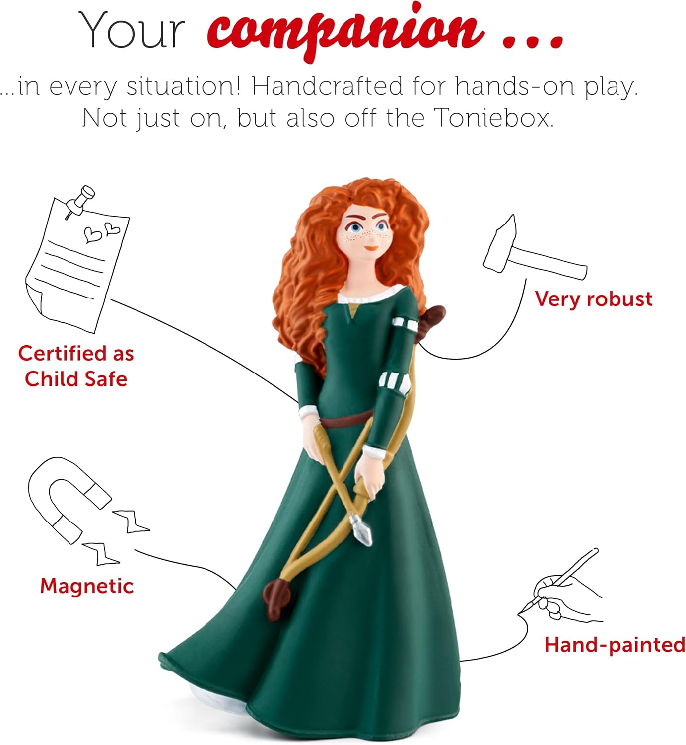Tonies Merida Audio Toy Figurine from Disney and Pixar'S Brave image number 2