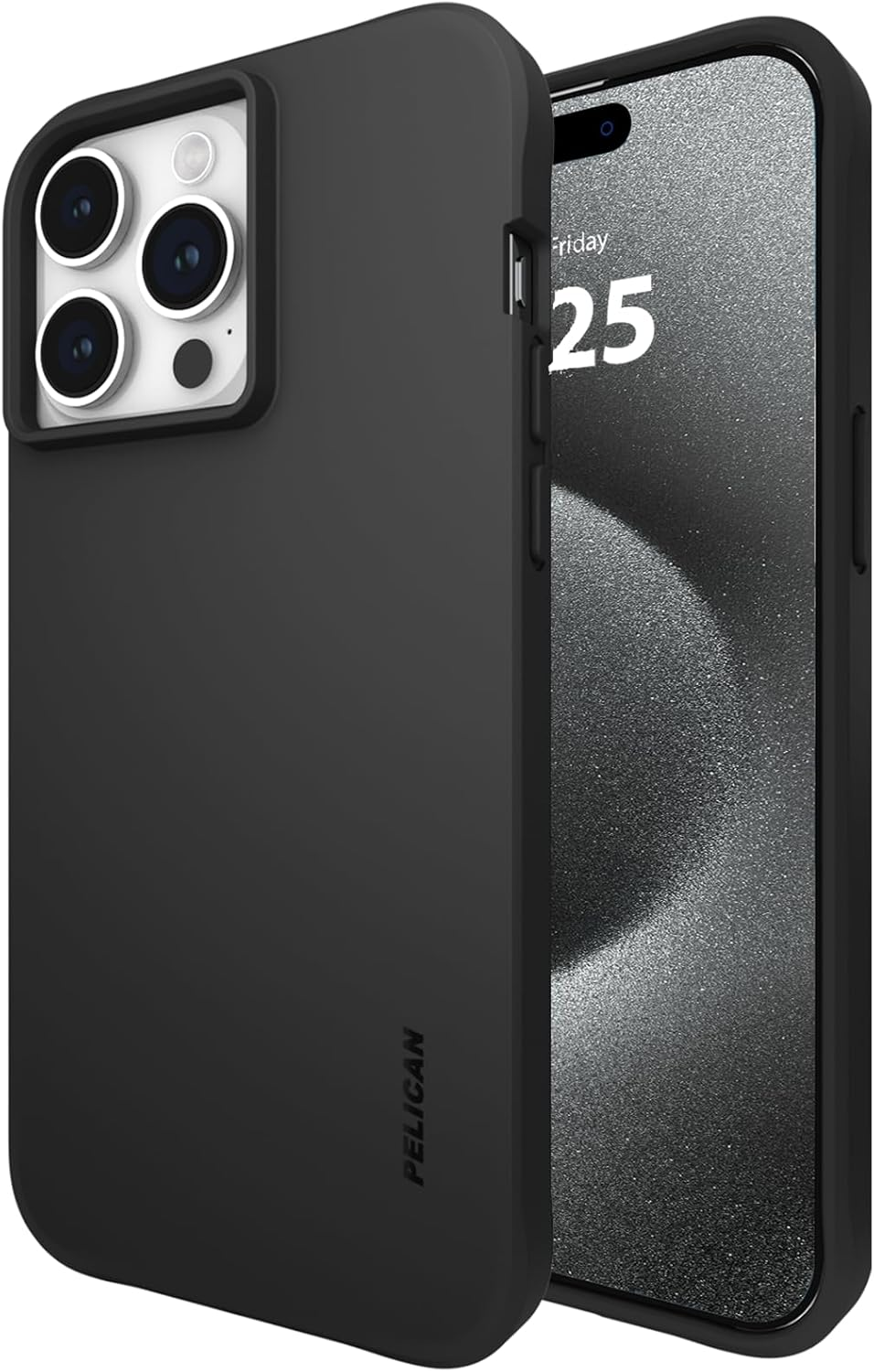 Pelican Ranger Series - Iphone 15 Pro Max Case 6.7' [Wireless Charging Compatible] [Anti-Yellow] Protective Phone Case with Anti-Scratch Tech [12Ft Mil-Grade Drop Protection] 15 Pro Max Cover - Clear