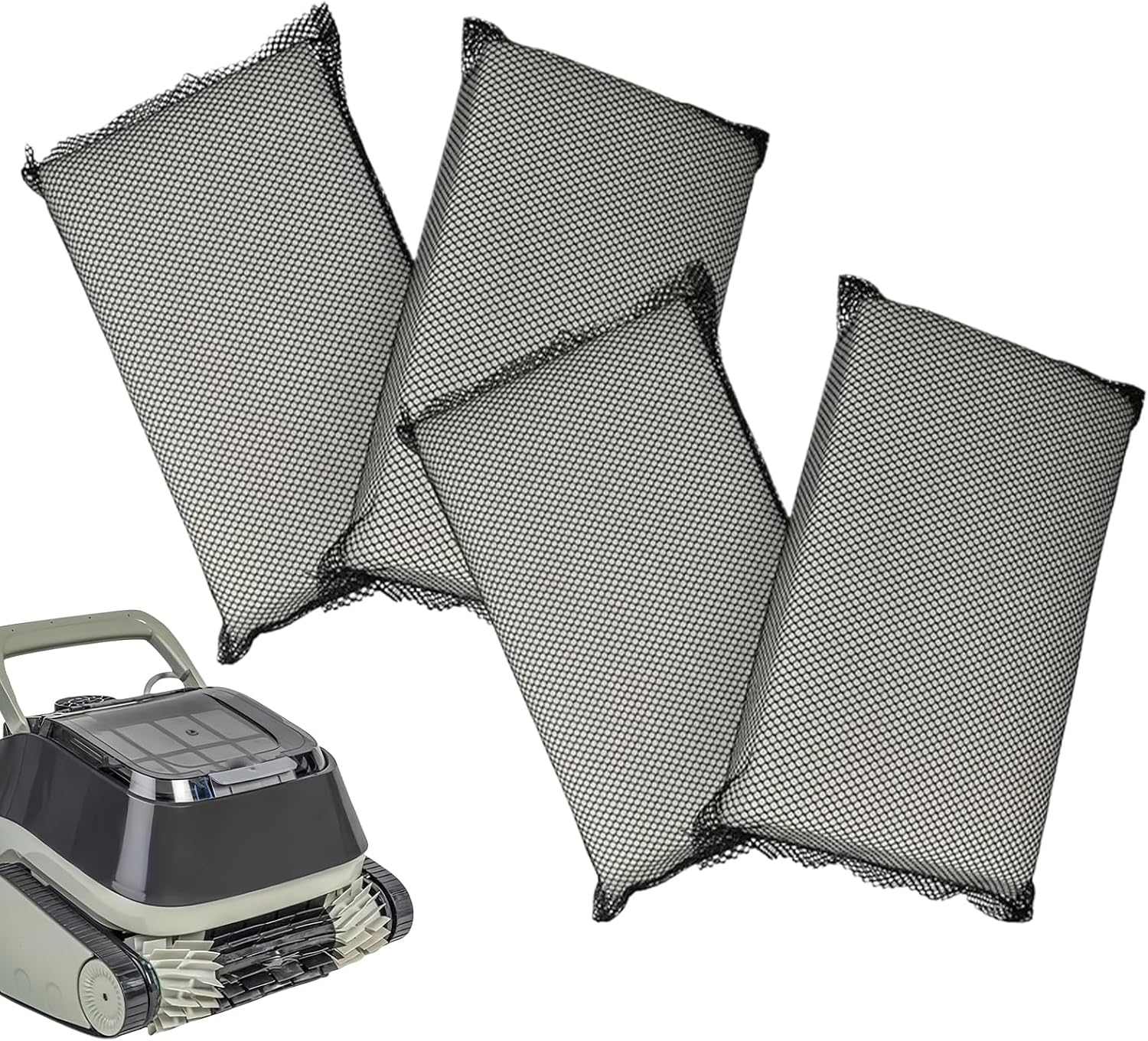 Pool Cleaner Filter Pad | 4-Pieces Pool Robot Cleaner Fine Filter Pads - Household Accessories, Replacement Parts to Remove Debris and Dust image number 3