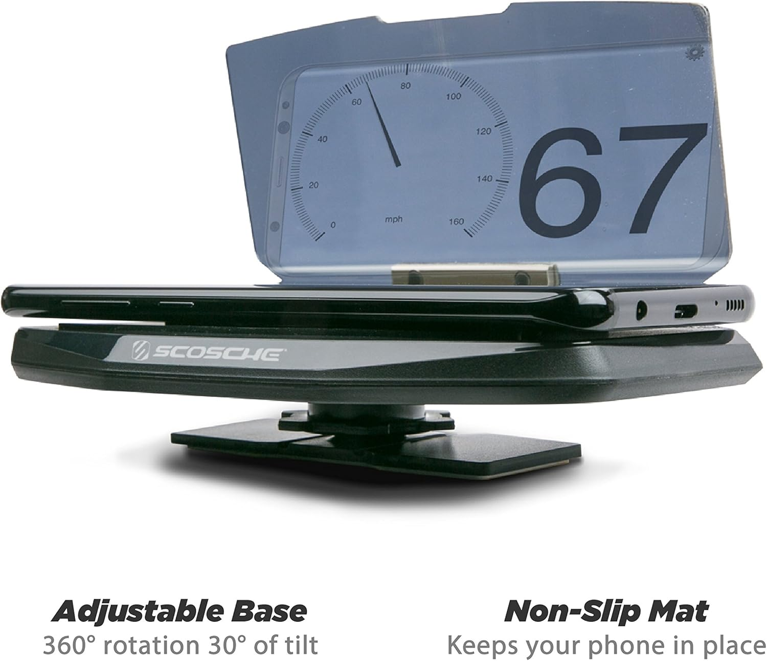 Scosche Smartphone Display for HUD, Navigation and Other Apps image number 2