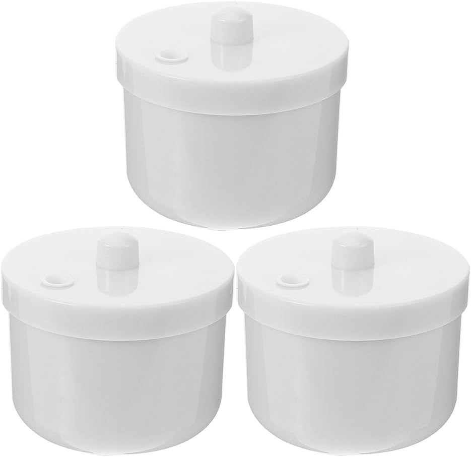 WRITWAA 3Pcs Nail Tool Cleaning Box: Manicure Supplies Drill Bit Efficient Cleaning and Storage Box - for Nail Salons & Home Use