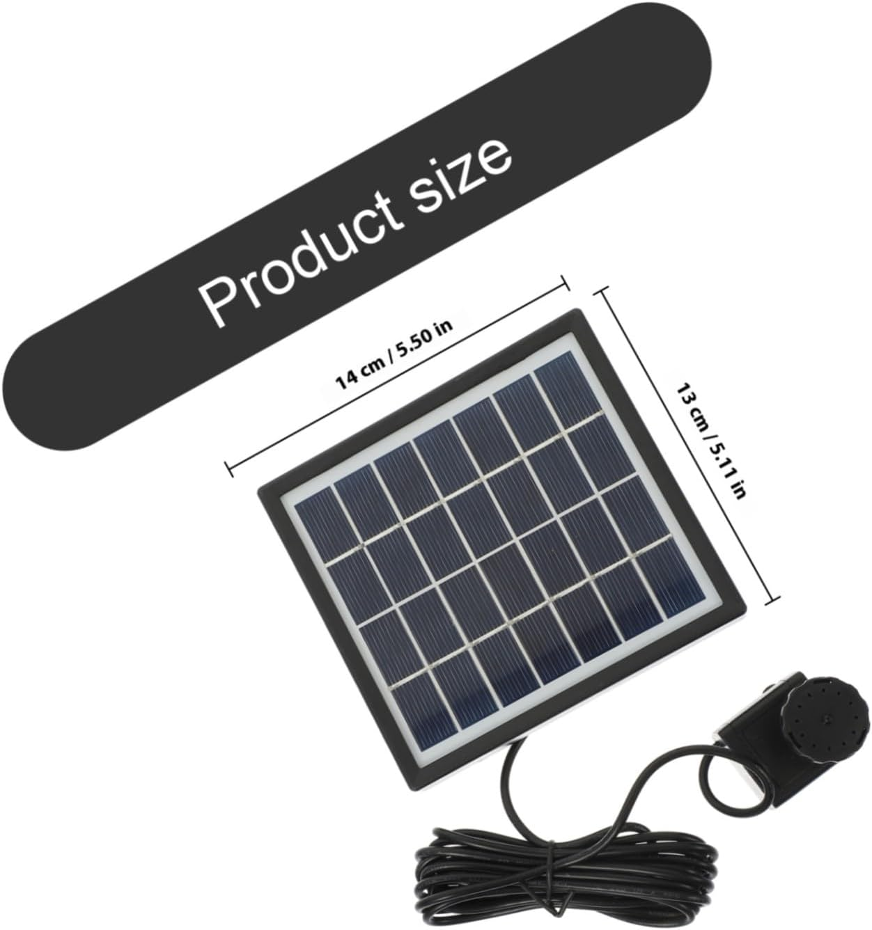 Solar Powered Pump Small Floating Fountain for Garden Decor Easy-Clean Solar Fountain Water Pump Automatic Operation without Battery Electricity image number 6