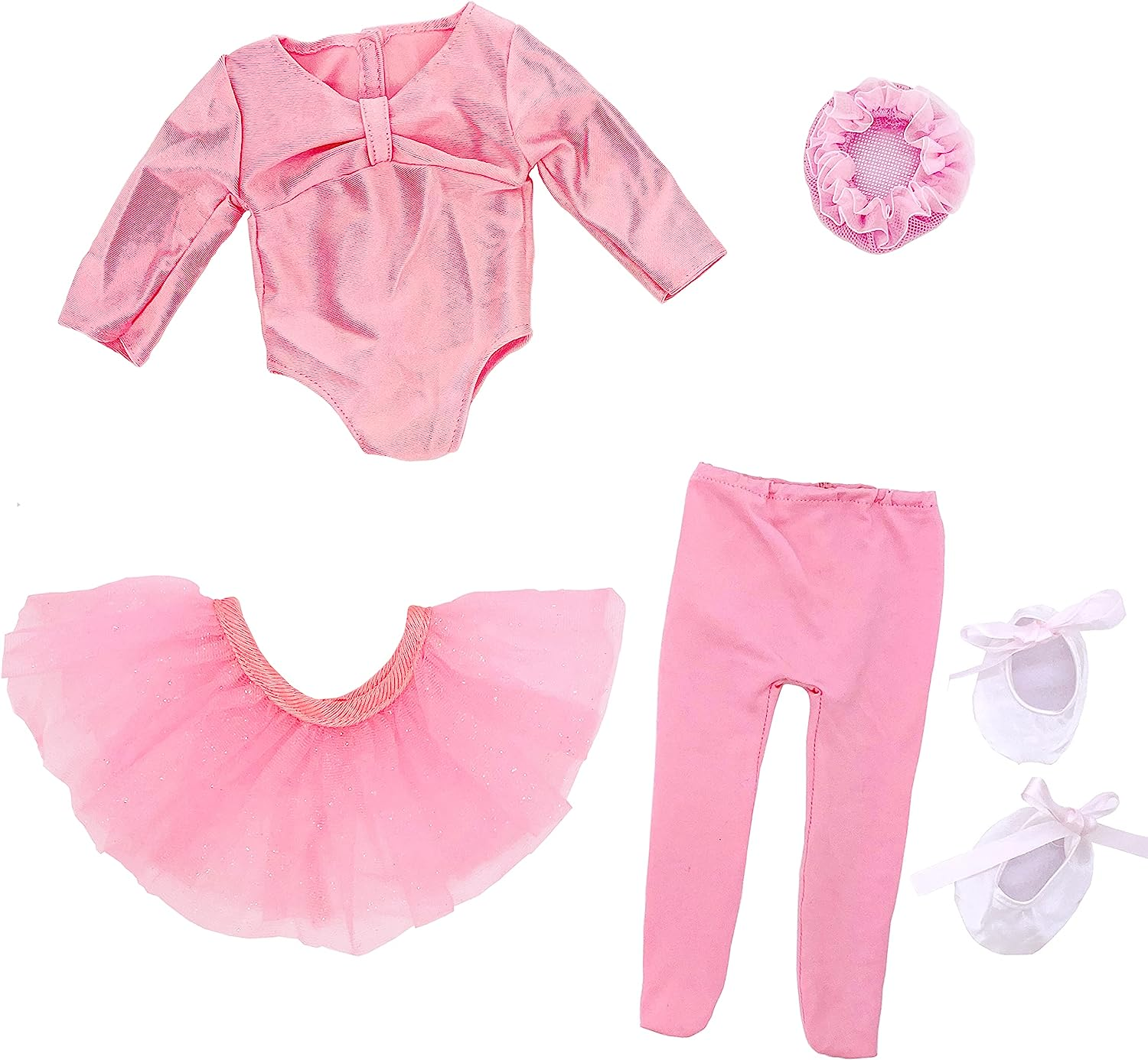 18" Doll Clothes Ballet Ballerina Outfits 5Pcs Dance Dress for American OG Girl 18 Inch Doll Accessories Sets Doll Clothes Gifts image number 2