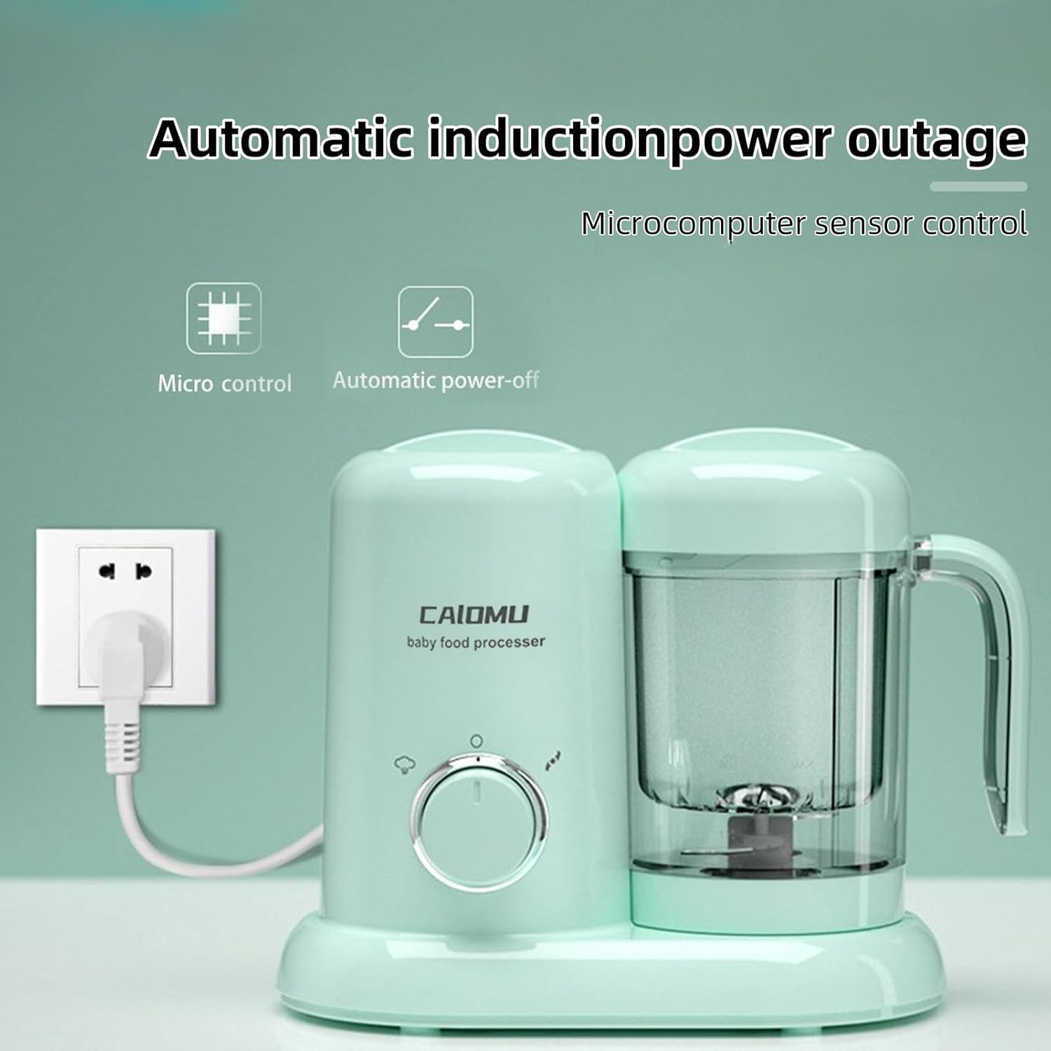 Kobuer 4 in 1 Baby Food Maker, Multifunction Baby Food Processor and Steamer, Puree Blender, Multifunctional Baby Puree Maker, Mini Food Grinder Cooking