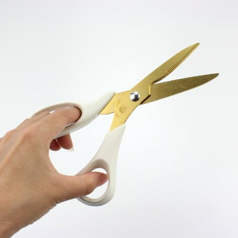 Pearl Metal C-536 Fish Cooking Kitchen Scissors, Titanium Coating, Natural, Made in Japan