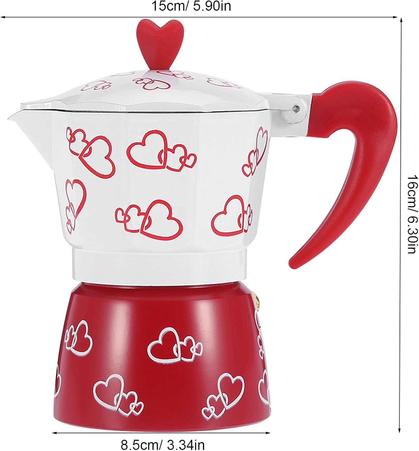 Aluminum Coffee Maker Kettle Pot, Safety Control Easy to Use, Suitable for Home and Office Decorations, Reusable and Durable (Be Careful) image number 6