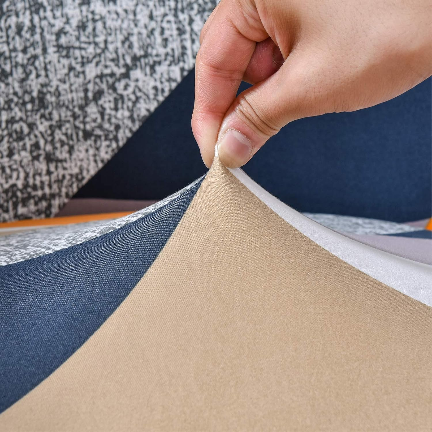 Tub Chair Covers Stretch Club Chair Slipcover Tub Chair Covers for Armchairs Couch Cover for Bar Counter Living Room Printed - Fanghua image number 5