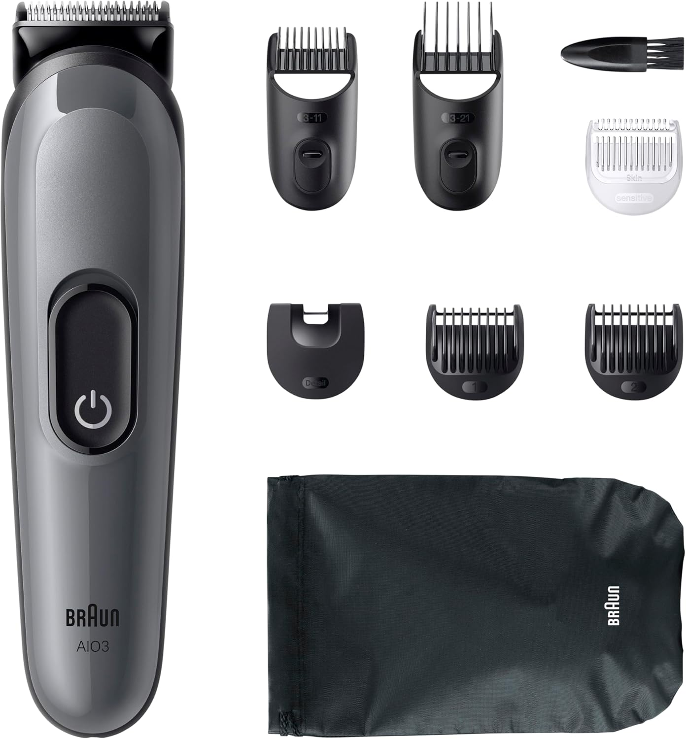 Braun AIO3540 All-In-One Series 3 Beard Trimmer with 8In1 Grooming Kit image number 4