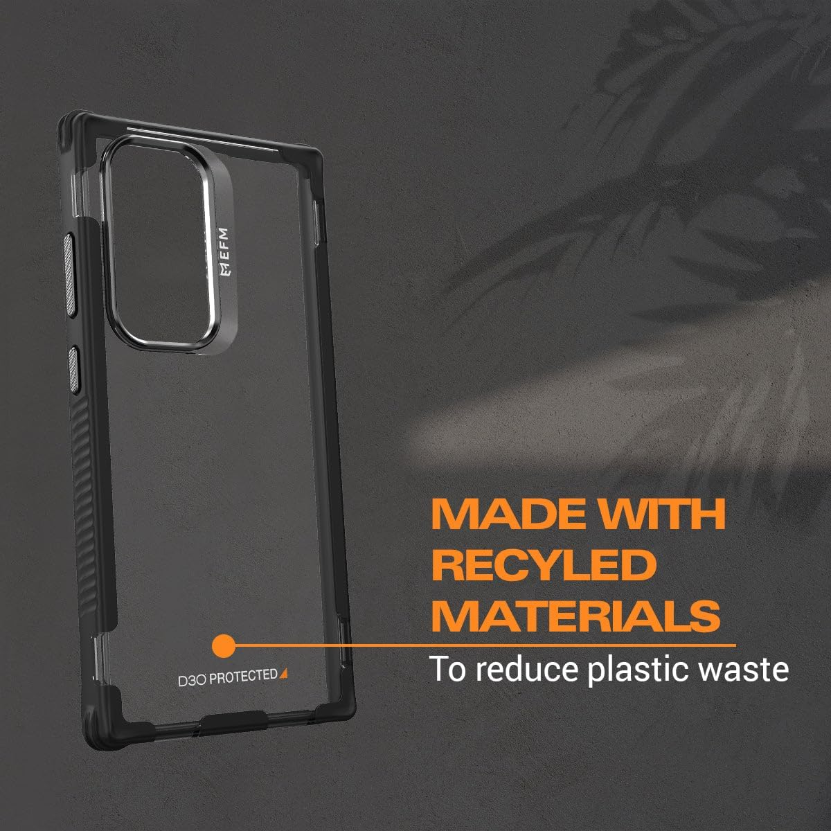 EFM Cayman Case Armour with D3O BIO Case (Suits Galaxy S24 Ultra) - Carbon image number 3