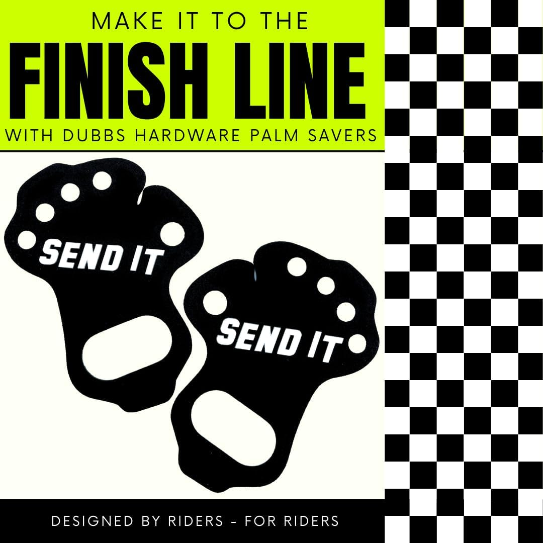 Dubbs Hardware Palm Protectors for Dirtbike ATV - Palm Protector for Hand - Palm Savers Blister Gloves - Blister Busters Palm Guards - Motocross Gloves Made Form Neoprene image number 2