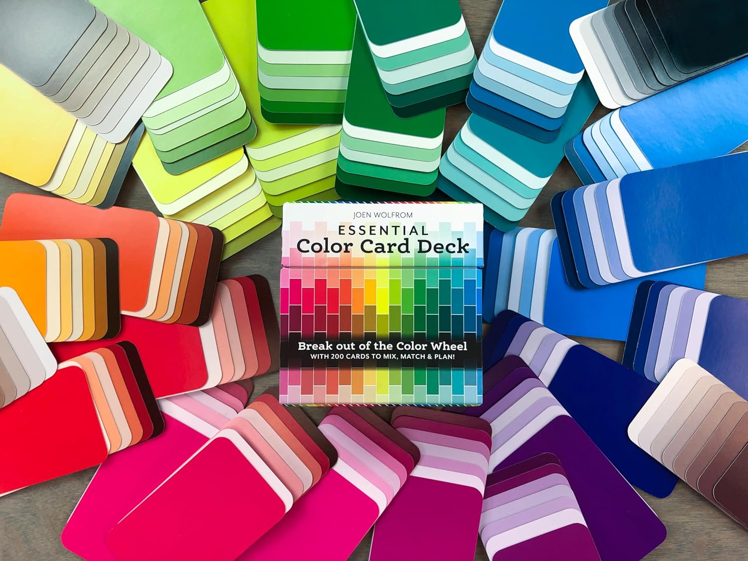 Essential Color Card Deck: Break Out the Color Wheel with 200 Cards to Mix, Match & Plan! Includes Hues, Tints, Tones, Shades & Values image number 5