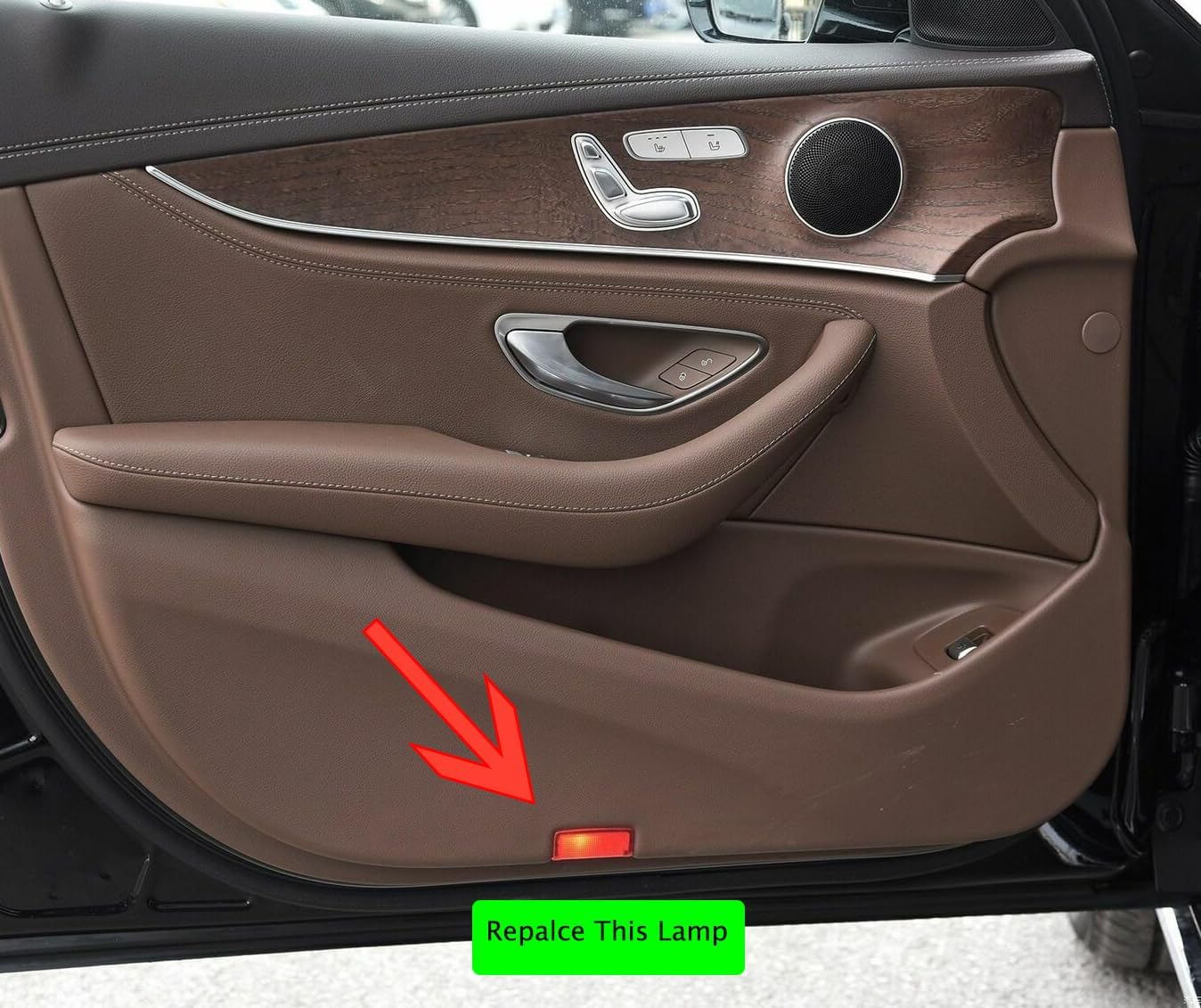 For Mercedes W176 W177 W205 S205 W212 W213 W242 W246 W247 W166 LED Projector Entry Lighting Door Logo Laser Door Light Pack of 2 (Benz-Circle) - Affalter image number 4