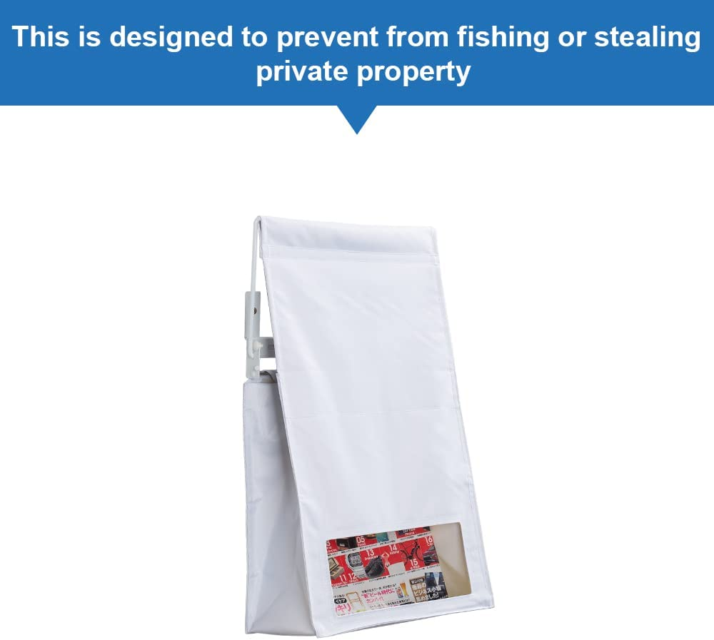 Indoor Wall Mount Mail Catcher Bag Door Slot Post Box Basket Mail Boxes Organizer Security White image number 6