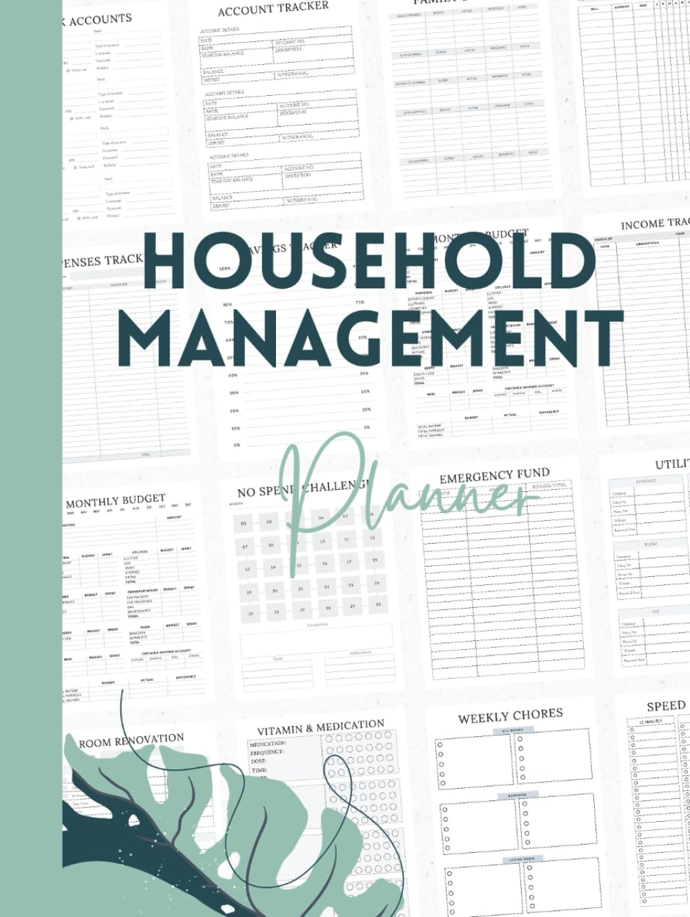 My Household Management Planner: Organize Your Home, Finances, and Family Life